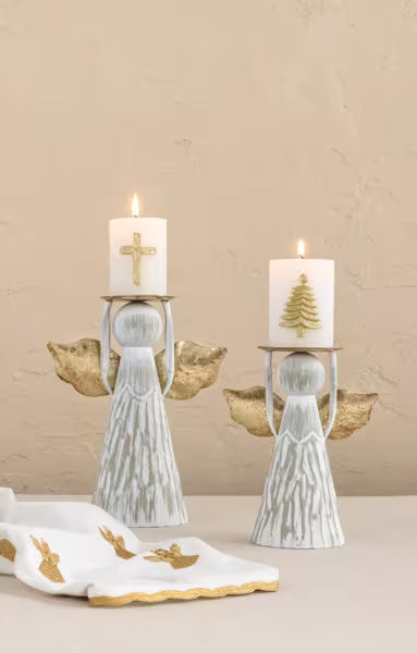 Angel Pilar Candle Holder