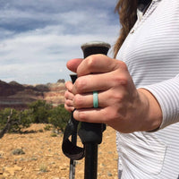 Women's Infinity Silicone Ring Turquoise