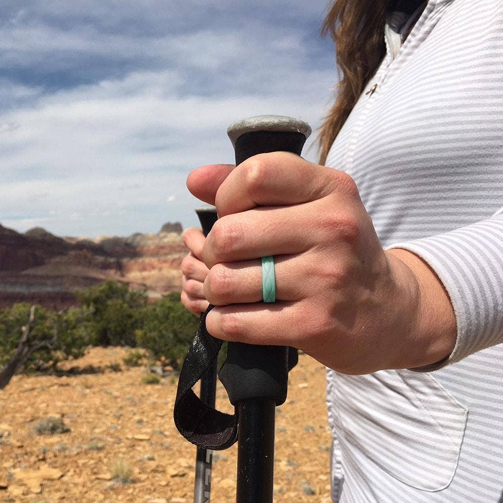 Women's Infinity Silicone Ring Turquoise