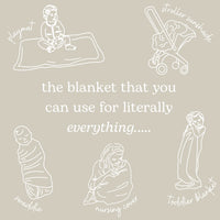 Everything Baby Blanket-Stork (Pink)