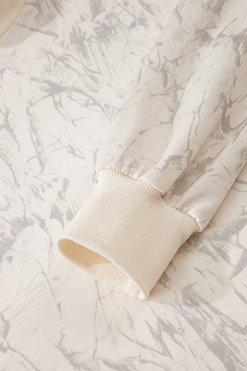 Camo Mock Neck Baggy Sweatshirt