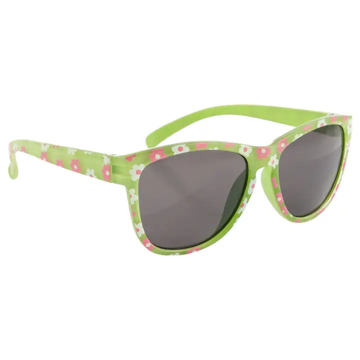 Green Flower Sunglasses