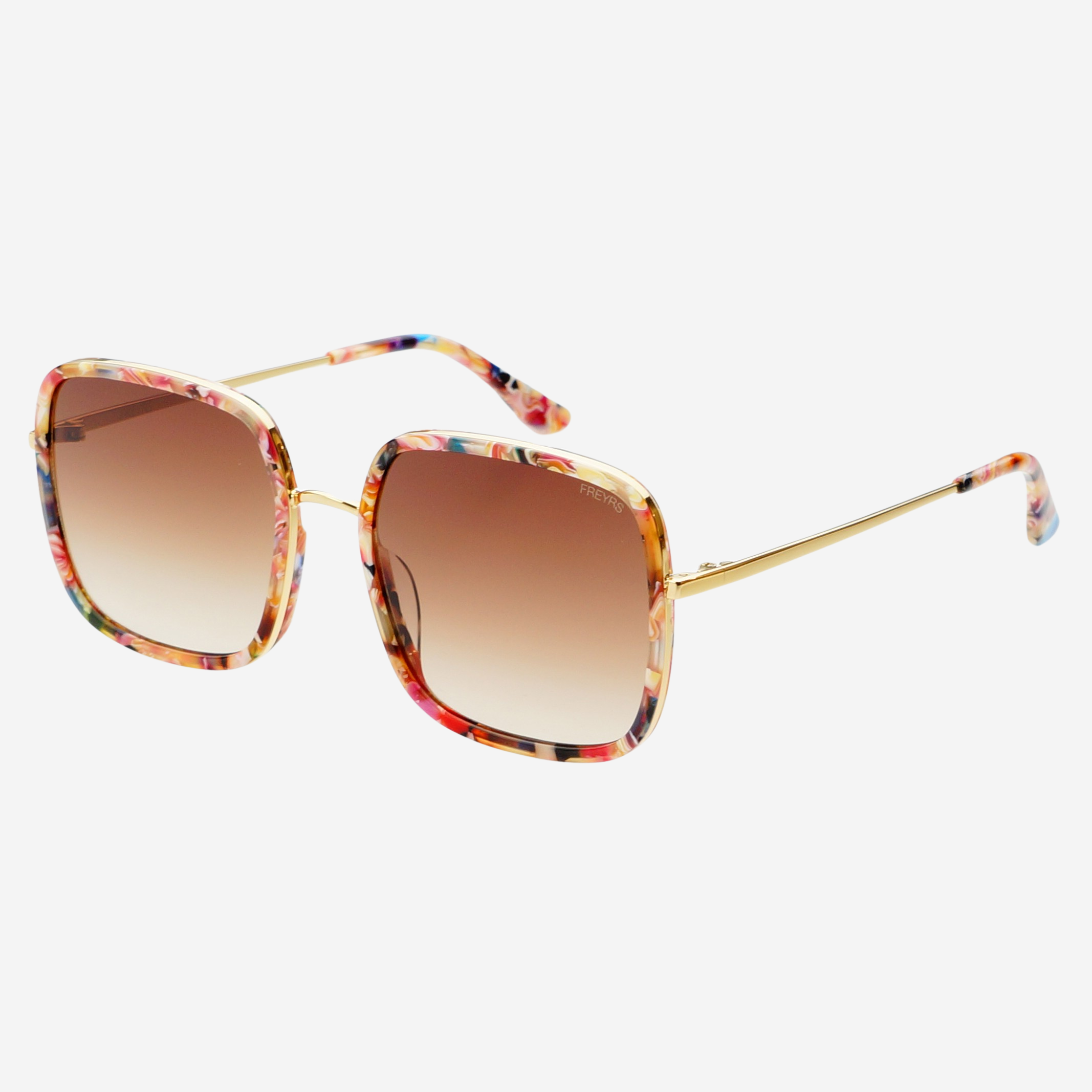 Cosmo Acetate Womens Square Sunglasses : Rose Tortoise