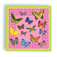 Butterfly Greek Key 24ct Cocktail Napkin Separates (3ply)
