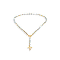 Mild Blue Rosary + Pouch