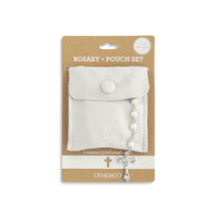 Pearl Rosary + Pouch
