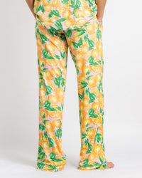 Orange Grove Short Sleeve Button Up Sleep Pants