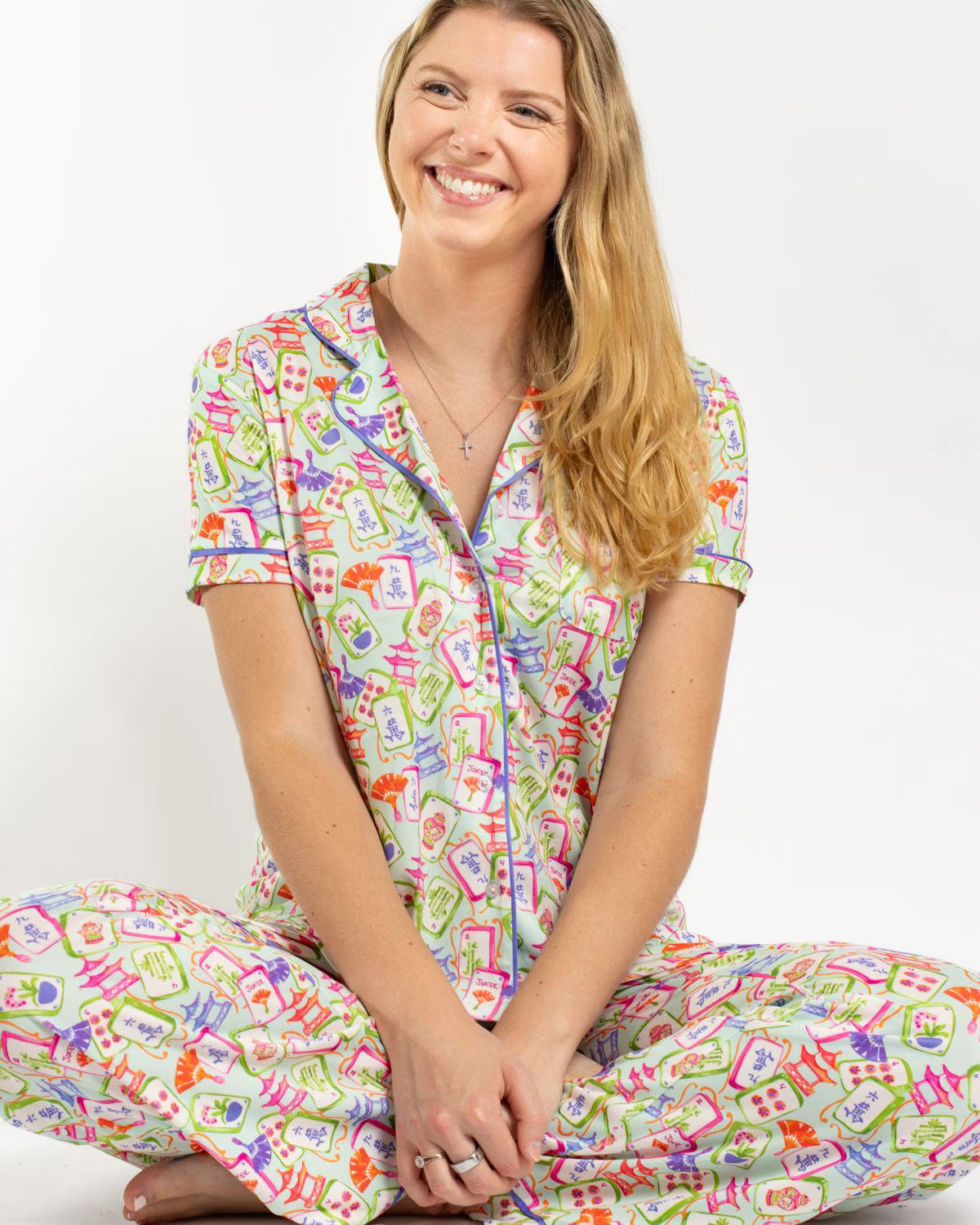 Mahjong Dreams Pants Sleep Set
