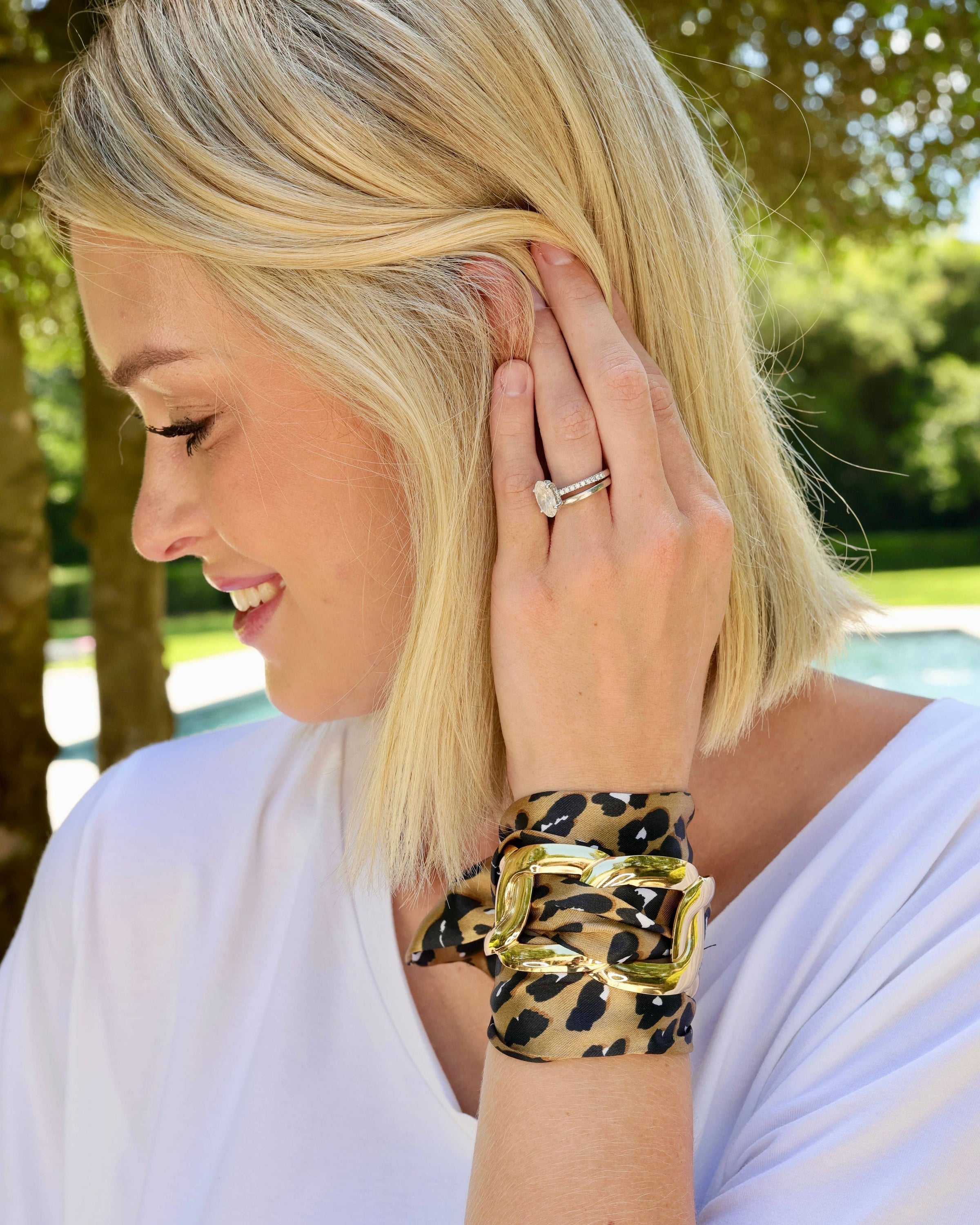 Sedgefield Scarf Bracelet-Leopard