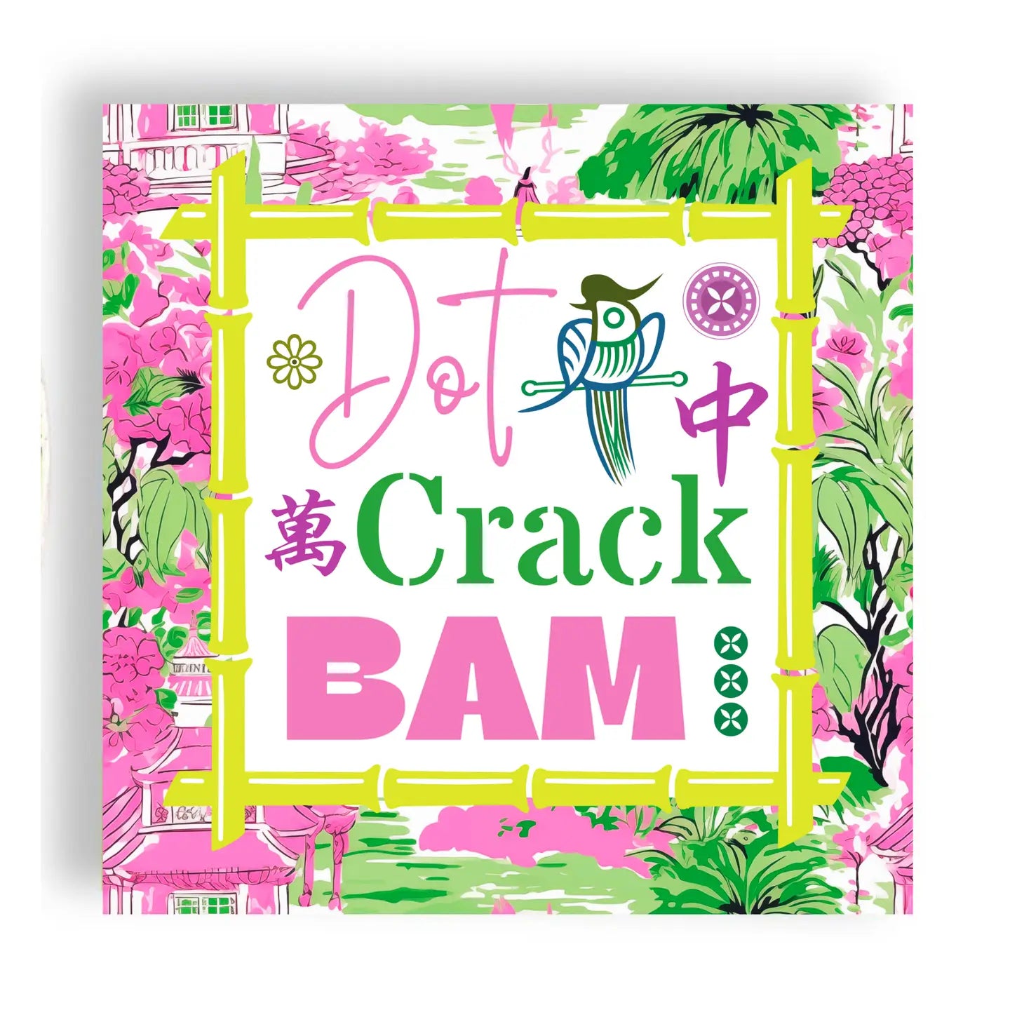 Dot Crack Bam 24ct Cocktail Napkins- Birdie
