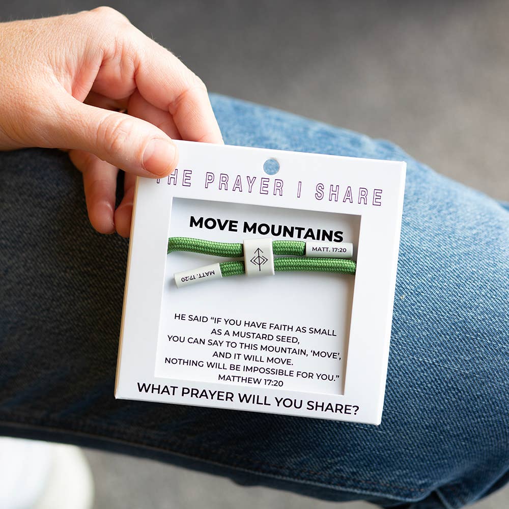 Move Mountains- Christian Cord Bracelet