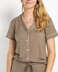 Emily Pajama Set - Mocha