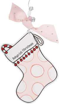 Baby's 1st Christmas Stocking  Flat Ornament