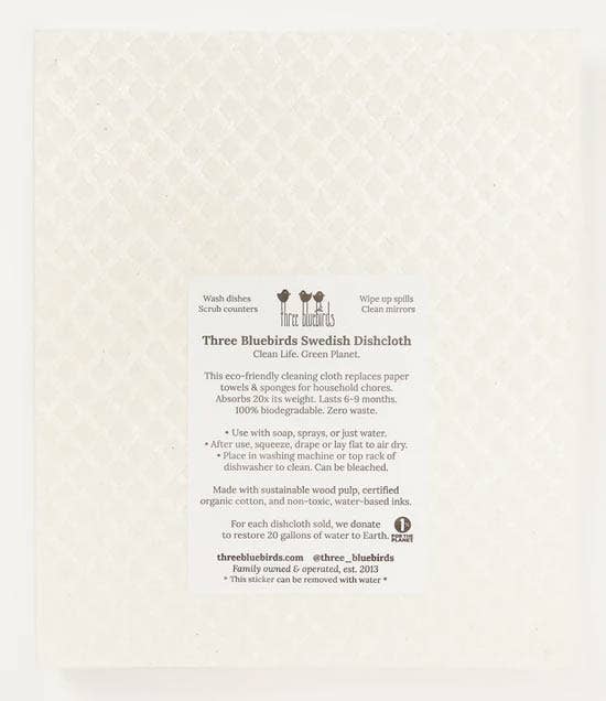 Woodland Trees Swedish Dishcloth