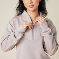 Dream Tech 1/4 Zip Jogger Set-Coco