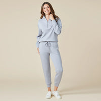 Dreamtech 1/4 Zip Jogger Set- Grey