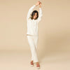 DreamTech Crew Tunic with Side Zip & Ankle Cuff Pant-Almond