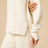 DreamTech Crew Tunic with Side Zip & Ankle Cuff Pant-Almond