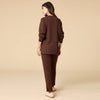 DreamTech Crew Tunic with Side Zip & Ankle Cuff Pant-Espresso