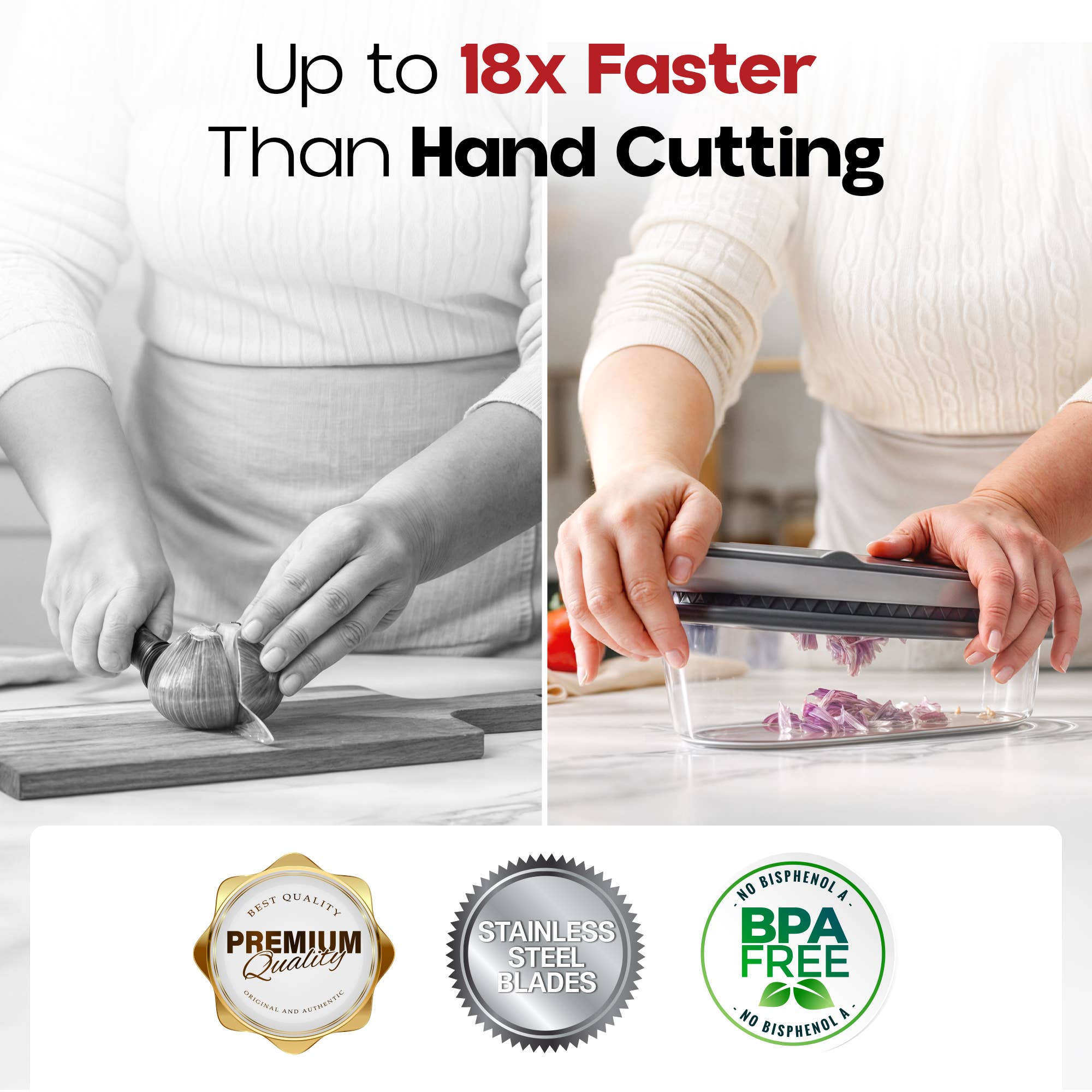 Chopzilla Portable Multi Function Chopper with 4 Blades