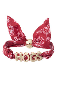 Arkansas Razorbacks Bandana Slider Bracelet