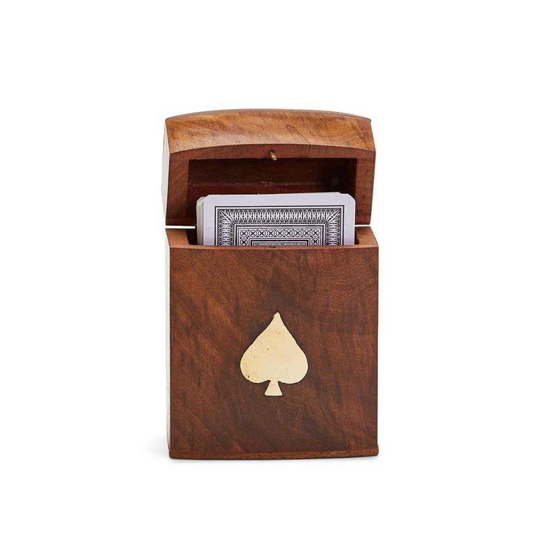 The Turf Club Playing Card Set in Hand-Crafted Wooden Box
