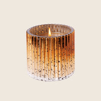 Cinnamon Cider -Plaid Ribbed Glass Candle