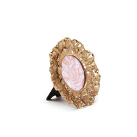 Fleur d'Or 4" x 4" Golden Flower Photo Frame - Resin