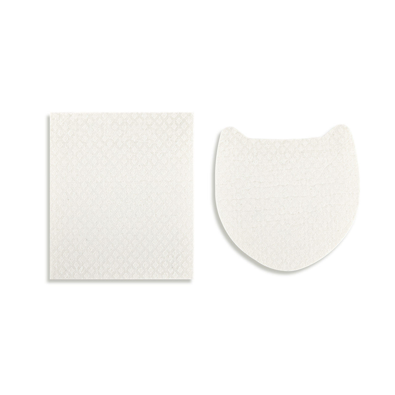 Cat Shaped Biodegradable Dish Cloths (Set Of 2)