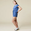 Pure Dream Short Raglan Crew Neck Short Set-Indigo