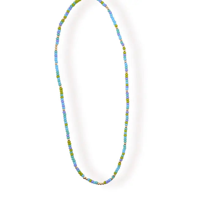 Blues and Green Sprinkle Necklace