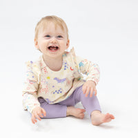 Fun Unicorns Ruffle Top Tunic and Rib Legging Set