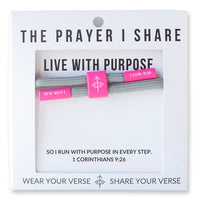 Live With Purpose- Christian Cord Bracelet