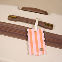 Jetsetter Luggage Tag–Sicily Stripes Pink