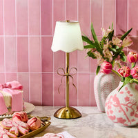 LED Cordless + Rechargable Bow Table Lamp