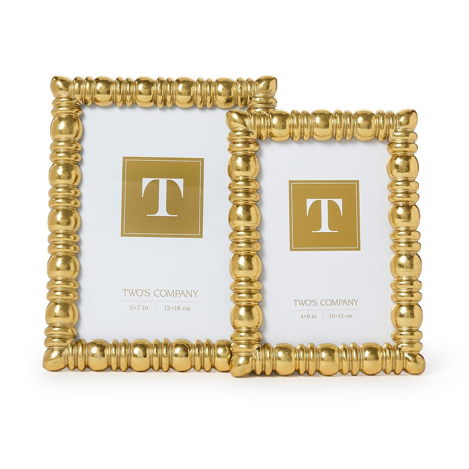 Gold Spindle Photo Frames