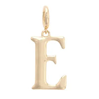 Initial Pendant Charms in Shiny Gold