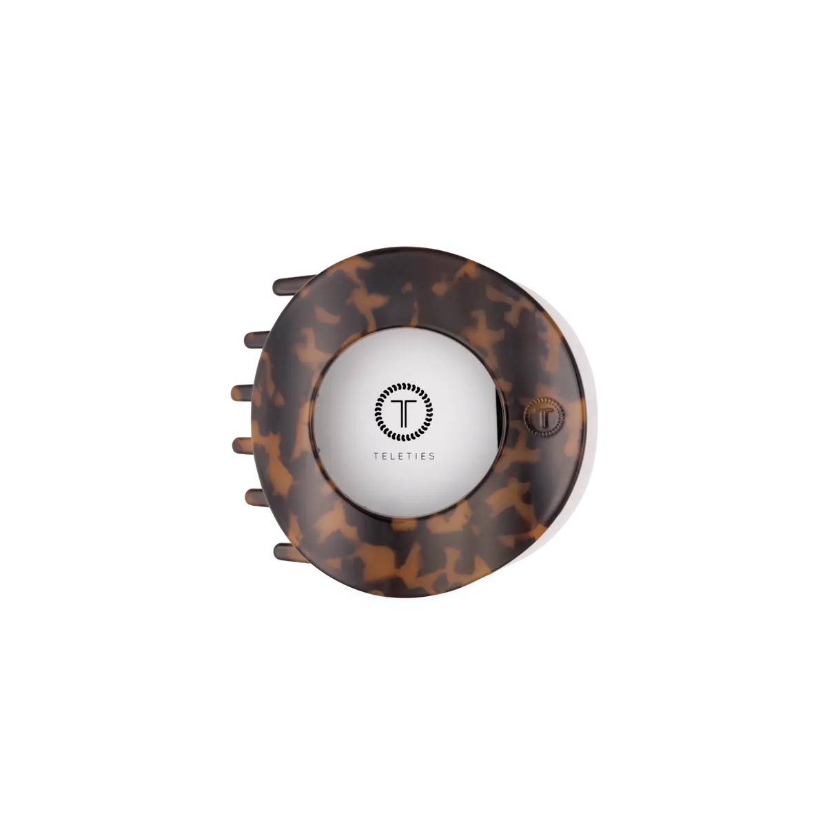 Flat Circle Hair Clip  - Tortoise