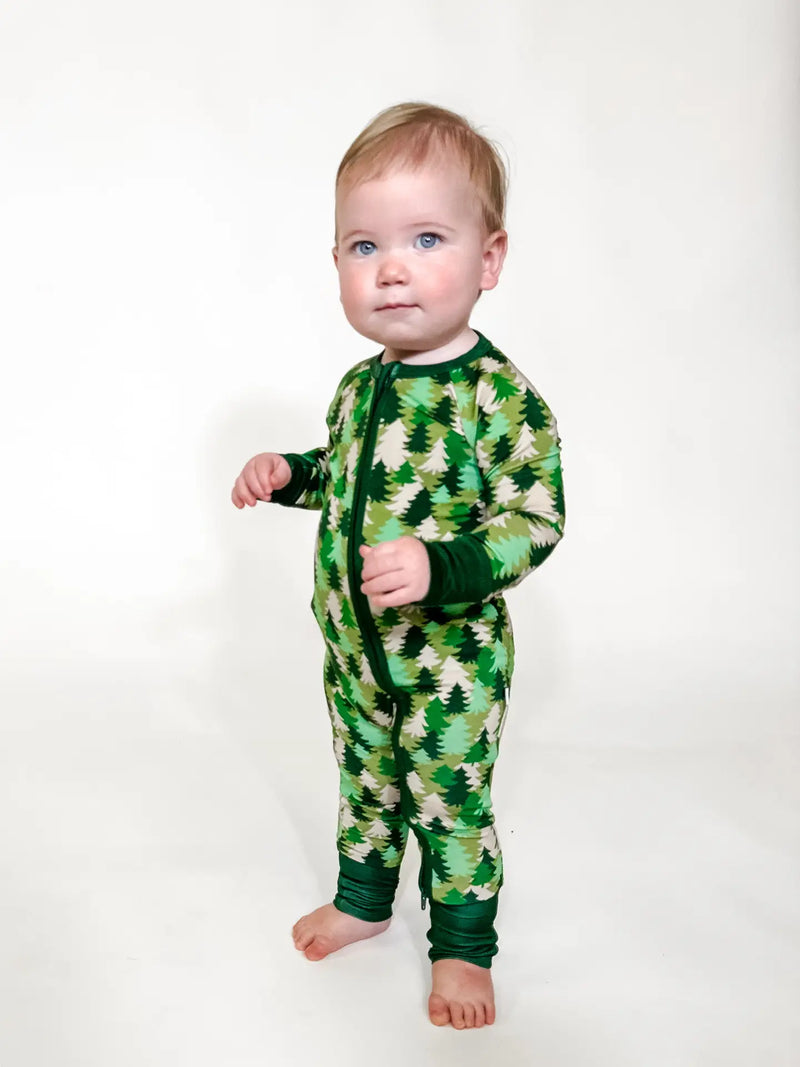 Long Sleeve Zip PJ-Evergreen Camo