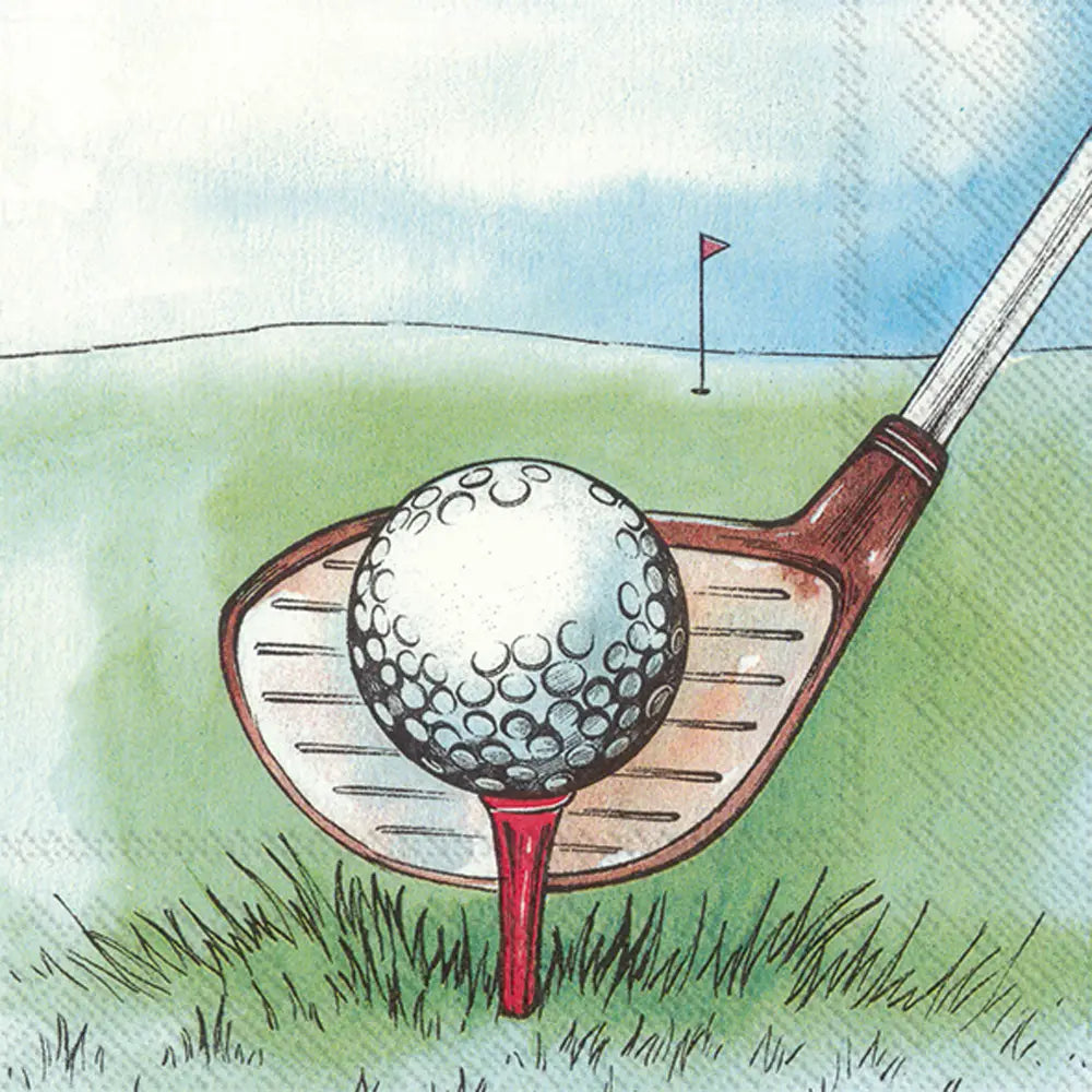 Cocktail Napkin - I Love Golf