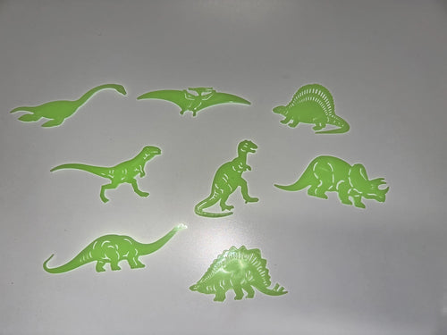 Dino Up Glow in the Dark Temporary Tattoos & Wall Stickers