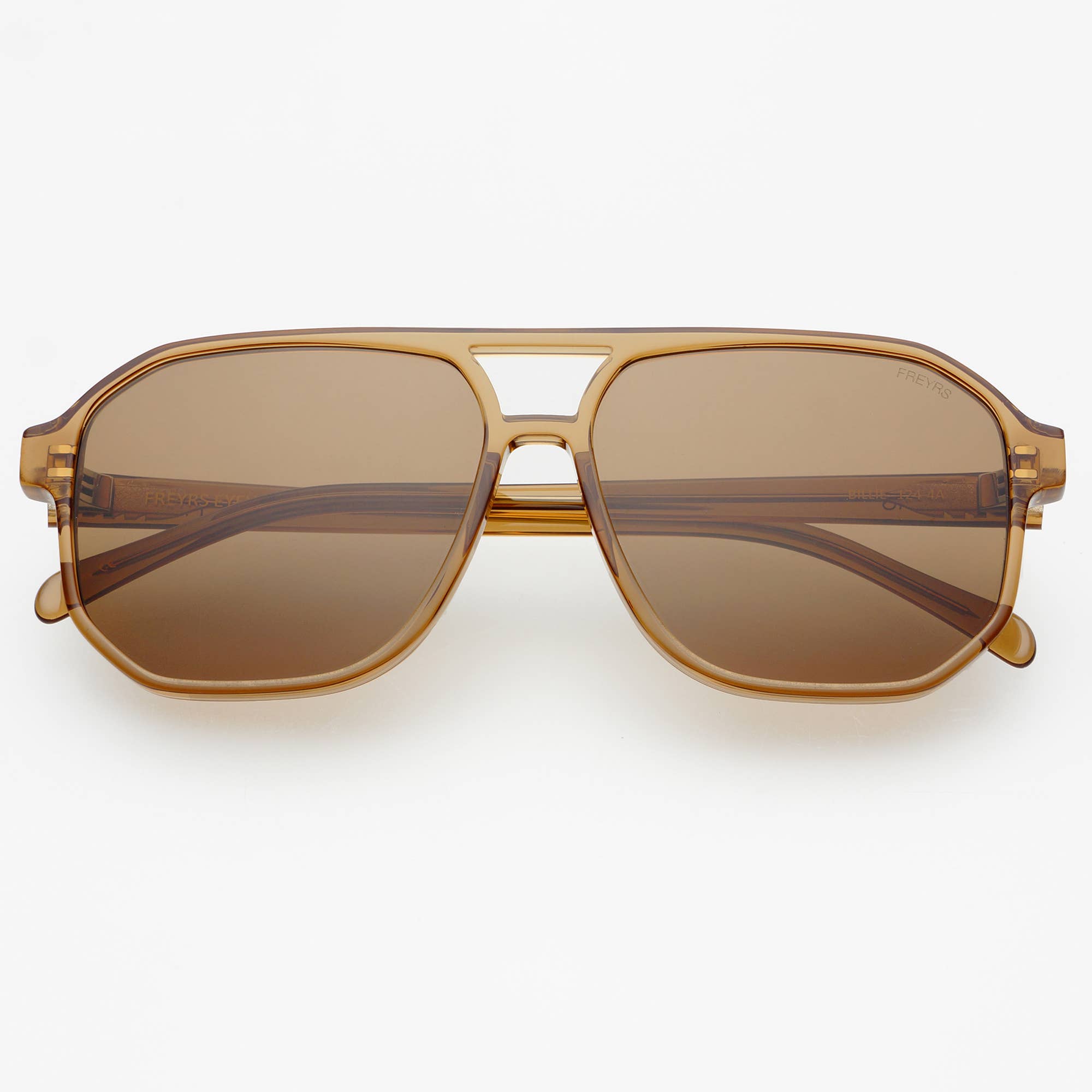 Billie Unisex Aviator Sunglasses   : Brown