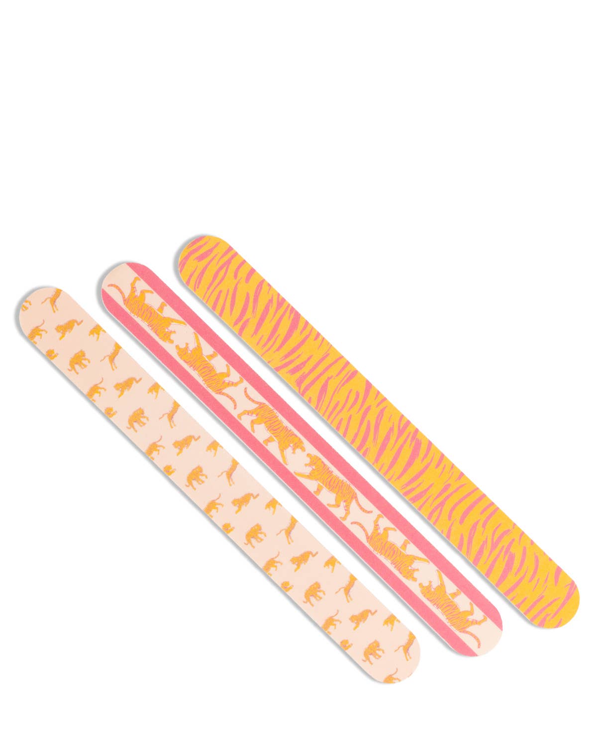 Tiger Walk Nail Files-Pink/Orange