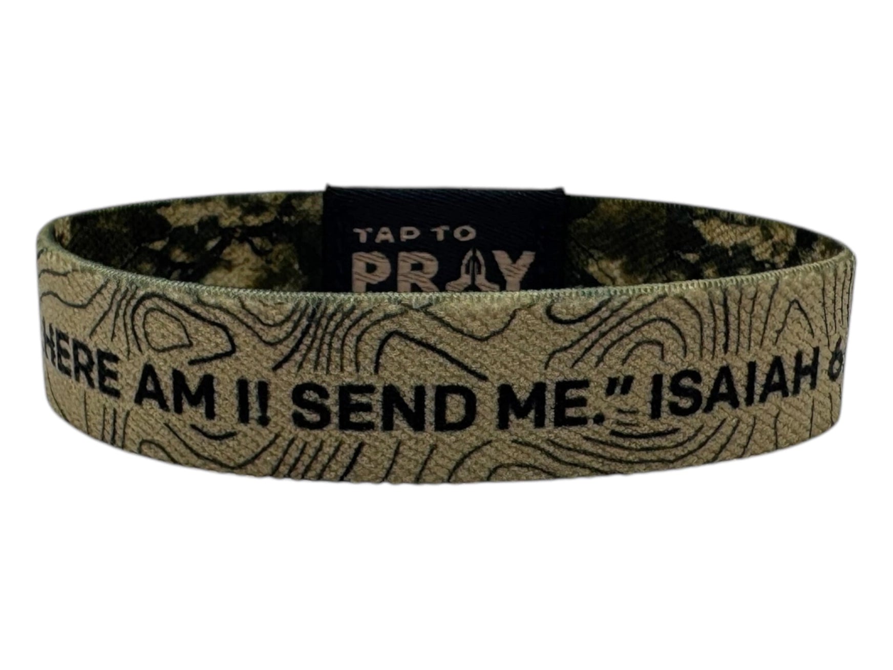 Tap To Pray Wristbands -Camo & Isiah 6:8