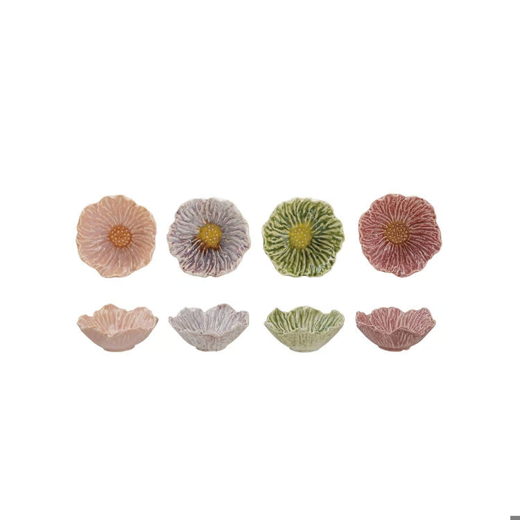 Stoneware Flower Shaped Bowl