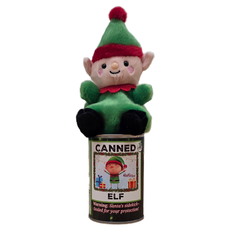 Canned Elf | Christmas Plush in a Can w/Jokes | Magical: Pop Top Lid