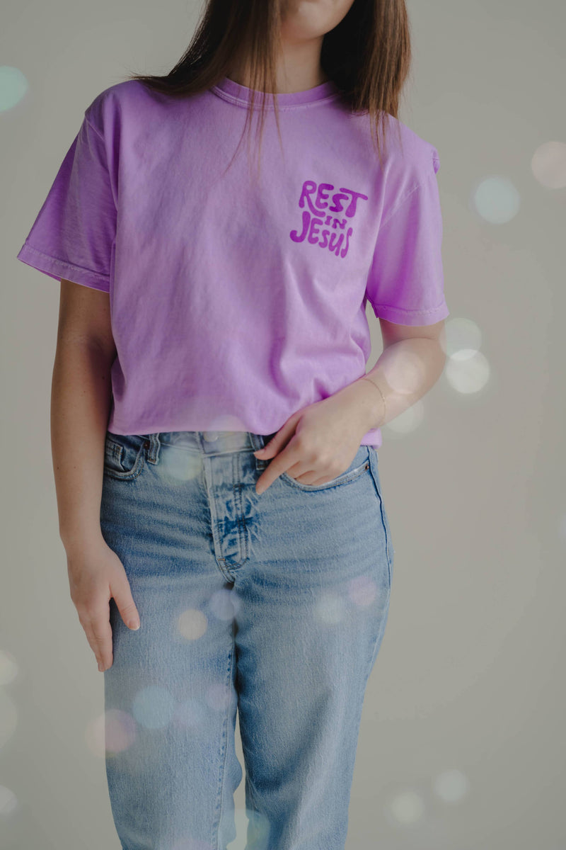 Rest In Jesus Tee | Women's Christian Tee