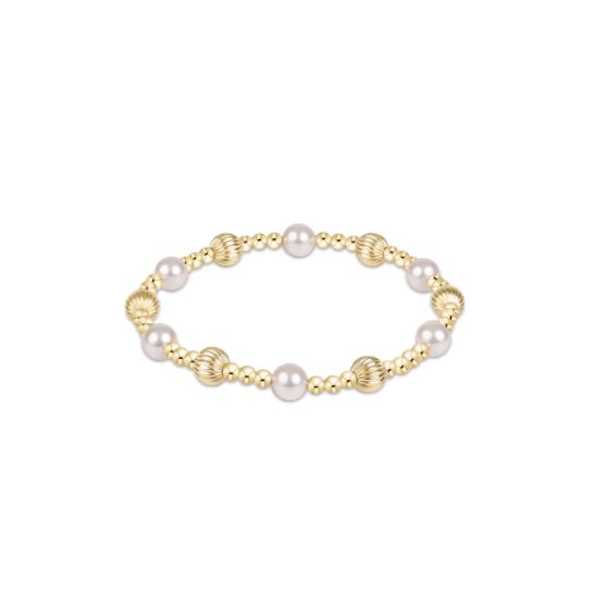 Dignity Sincerity Gold 6mm Bracelet Pearl