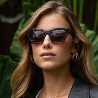 Gia Acetate Cat Eye Sunglasses - Tortoise