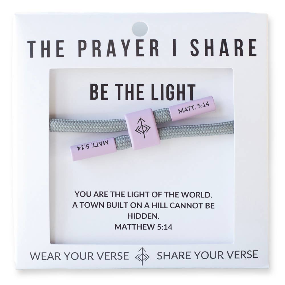 Be The Light Christian Cord Bracelet